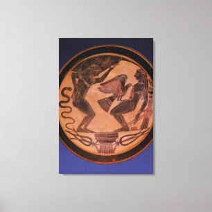 Black figure kylix canvas print