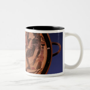 Black figure kylix Two-Tone coffee mug