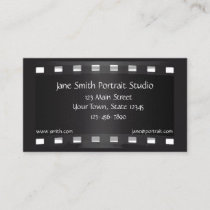 Black Film Strip Business Card