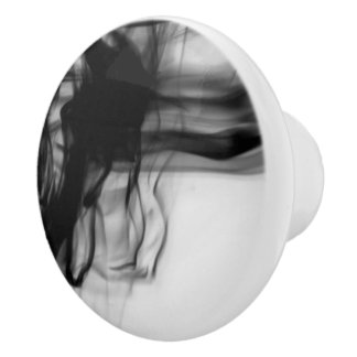 Black Fire II Ceramic Knob by Artist C.L. Brown