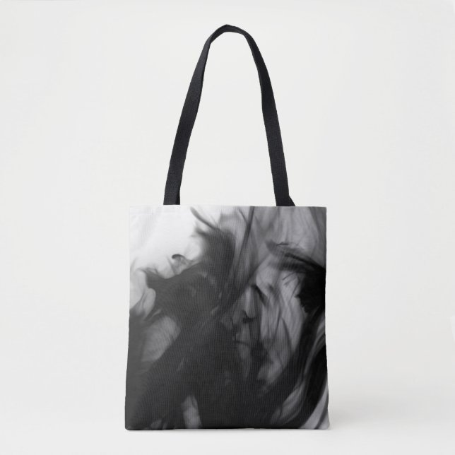 Black Fire IV Tote Bag by Artist C.L. Brown (Front)