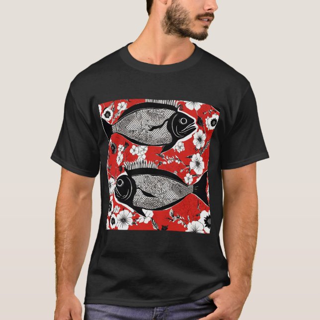 Black fish T-Shirt (Front)