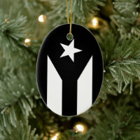 Black flag of Puerto Rico