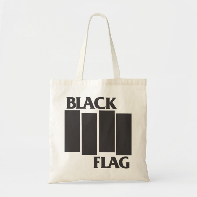 black flag well   tote bag (Front)