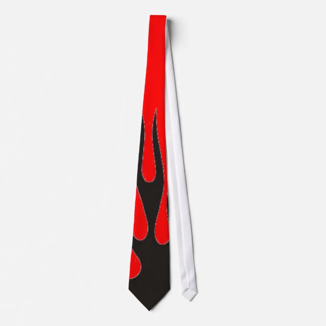 Black Flame (Red) Tie (Front)