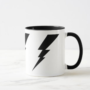 Black Flash Lightning Bolt Mug. Mug