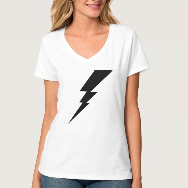 Black Flash Lightning Bolt T-Shirt (Front)