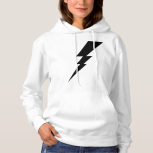 Black Flash Lightning Bolt Women's Hoodie