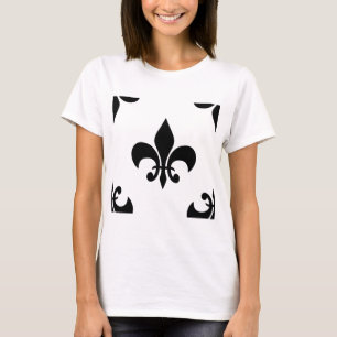 black fleur de lis T-Shirt
