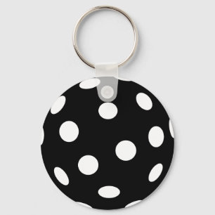 Black Floorball Key Ring