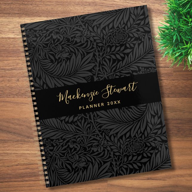Black Floral Pattern 2026 Planner (Creator Uploaded)