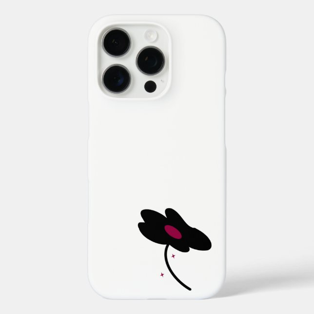 Black flower Case-Mate iPhone case (Back)