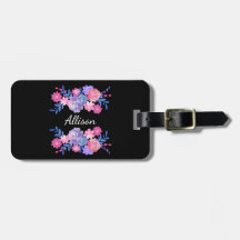 Black Flower Custom Monogram