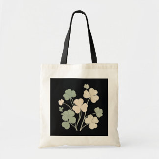 “Black Flower Jumbo Tote Bag –Ai design