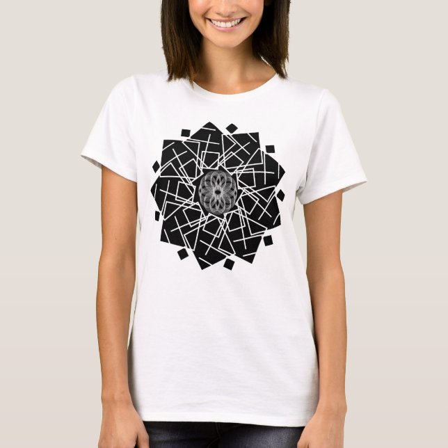 Black Flower T-Shirt (Front)