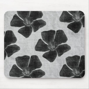 Black Flowers Mousepad