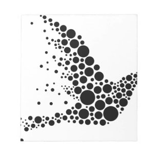 Black Flying Bird Notepad
