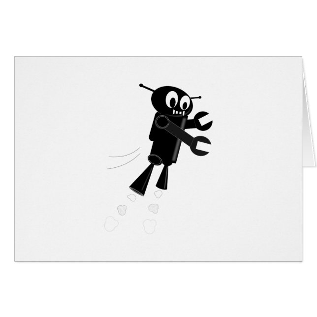 Black Flying Robot (Front Horizontal)