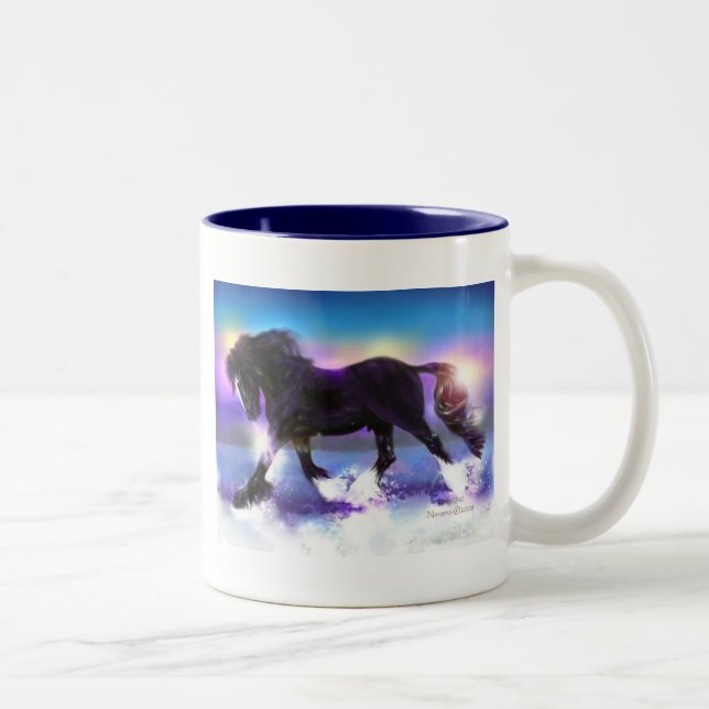 Black Foot Shire Two-Tone Coffee Mug (Right)