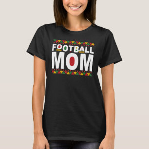 Black Football Mom Squad African American Football T-Shirt