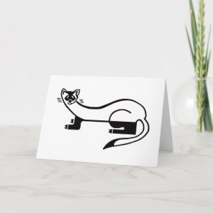Black-footed FERRET-Endangered animal graphic - Card