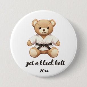 【BLACK】For all judo lovers, young and old. 7.5 Cm Round Badge
