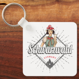 Black Forest Baden-Württemberg Germany Vintage Key Ring
