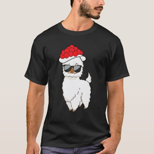 Black Forest Bollenhut Llama T-Shirt (Front)