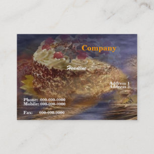 Black Forest Cake Business Card