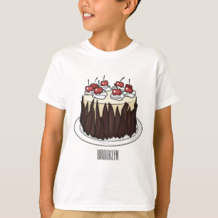 Black Forest cake cartoon illustration T-Shirt