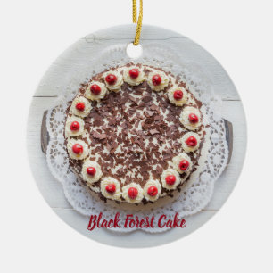 Black Forest Cake for gateau sweet tooth baking Lu Ceramic Tree Decoration