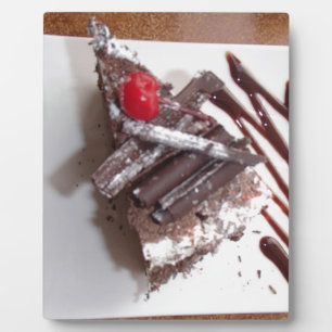 Black forest cake plaque