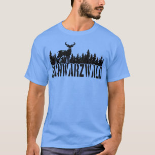 Black Forest Deer Forest T-Shirt