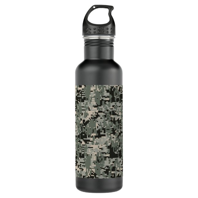 Black Forest Digital Camo Pattern 710 Ml Water Bottle (Front)