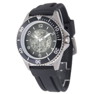 Black Forest Digital Camouflage Pattern Dial Watch