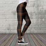 Black Forest Scottish CLAN Tartan Women's Leggings<br><div class="desc">Brown Tartan Pattern Leggings Pants</div>