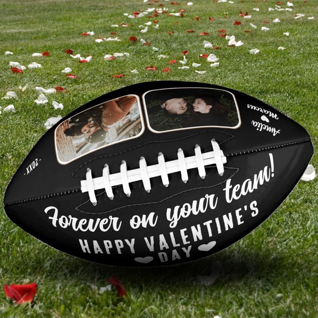 Black Forever on your team 2 Photo Valentine's  Football (Creator Uploaded)
