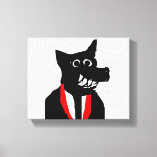 Black Fox Canvas Print