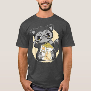 Black Fox Drinks Banana Milk Bubble Tea For Boba L T-Shirt