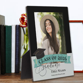 Black Frame Graduation Keepsake Photo Plaque