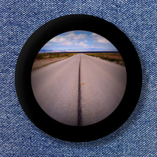 Black Framed Photo 6 Cm Round Badge