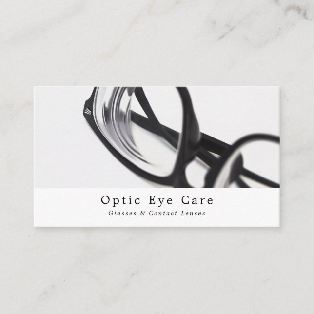 Black Frames, Optician, Technical Practitioner Business Card (Front)