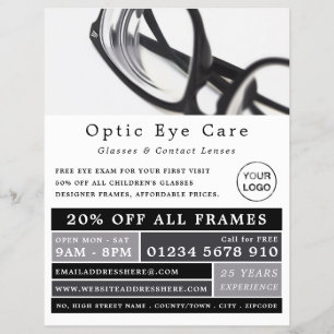 Black Frames, Optician, Technical Practitioner Flyer