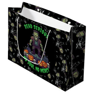 🖤 Black Frankenstein Halloween Gift Bag 💀🎃