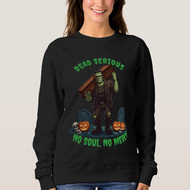🖤 Black Frankenstein Halloween Sweatshirt 💀🎃U (Front)