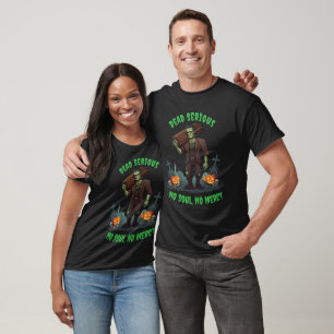🖤 Black Frankenstein Halloween Tee 💀⚡