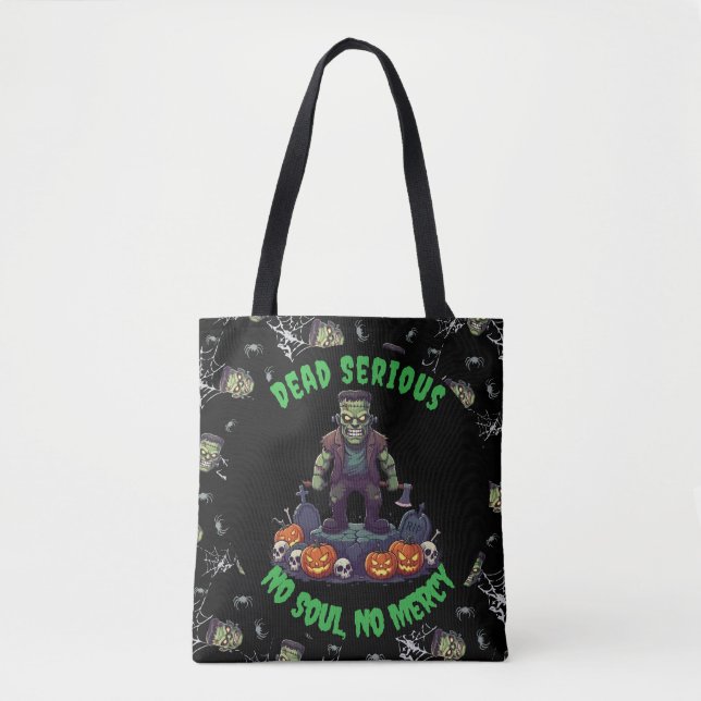 🖤 Black Frankenstein Halloween Tote bag (Front)