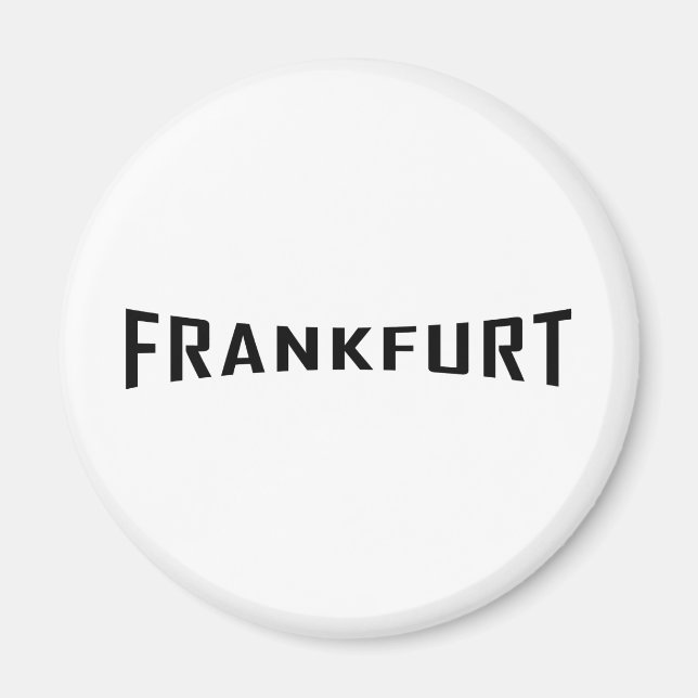 black Frankfurt icon Magnet (Front)