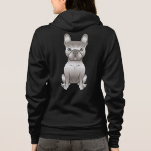 Black French Bulldog / Frenchie Dog Cartoon Dog Hoodie