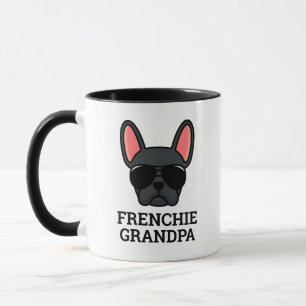 Black French Bulldog Frenchie Grandpa Mug